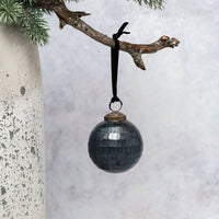 Thunder Cut Glass Rustic Ornament - Three Inch
