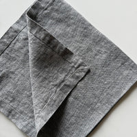 Linen Dinner Napkin - Grey Chambray