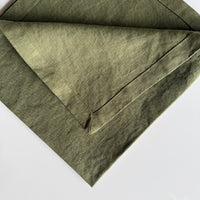 Linen Dinner Napkin - Grass Green
