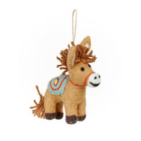 Felt Dale the Donkey Hanging Decoration