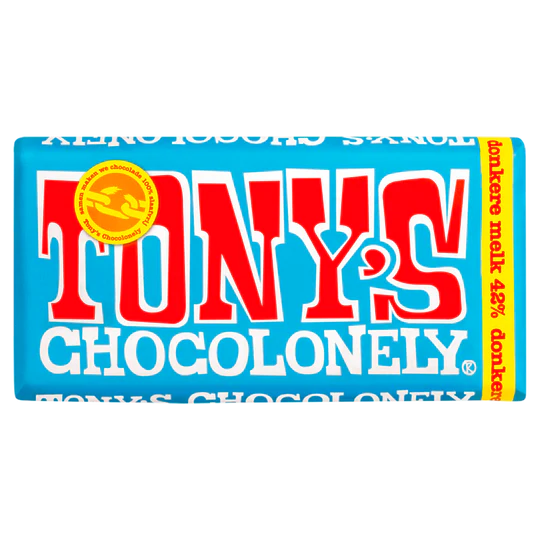 Tony's Chocolonely - 42% Dark Milk Chocolate Bar