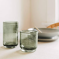 Agave Bubble Glass Lowball Tumbler