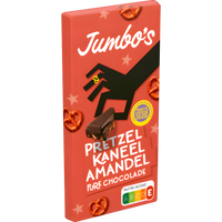 Jumbo - Pretzel, Cinnamon & Almond Dark Chocolate Bar