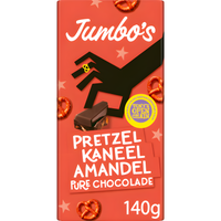 Jumbo - Pretzel, Cinnamon & Almond Dark Chocolate Bar