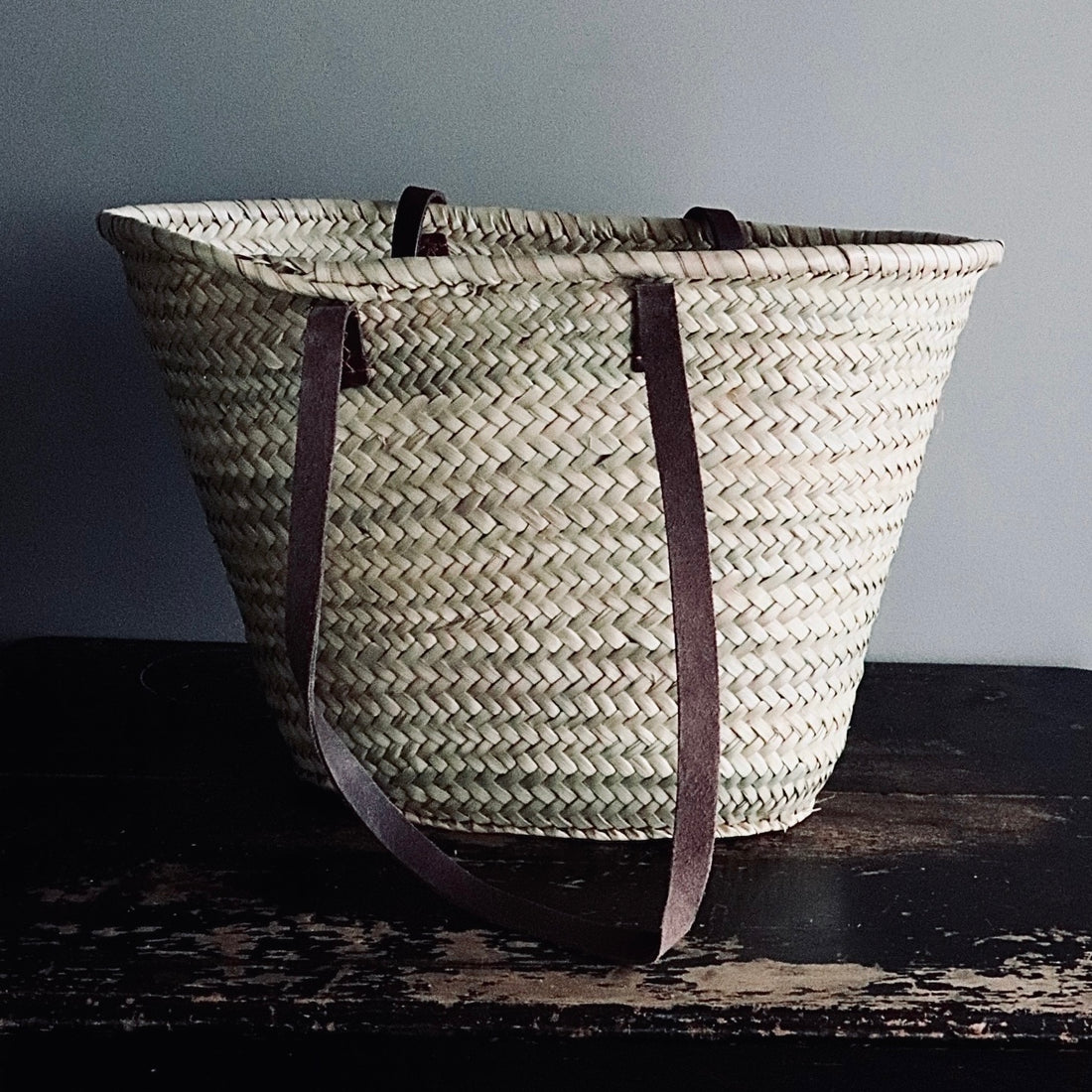 Moroccan Straw Market Bag