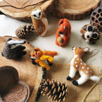 Felt Red Bushy Squirrel Hanging Decoration