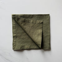 Linen Dinner Napkin - Grass Green