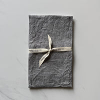 Linen Kitchen Towel - Grey Chambray