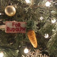Felt Carrot for Rudolph Hanging Decoration