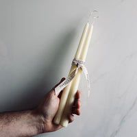 Ivory Taper Candle - Set of Two