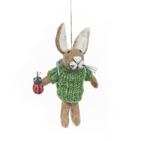 Felt Ladybug Hare Decoration