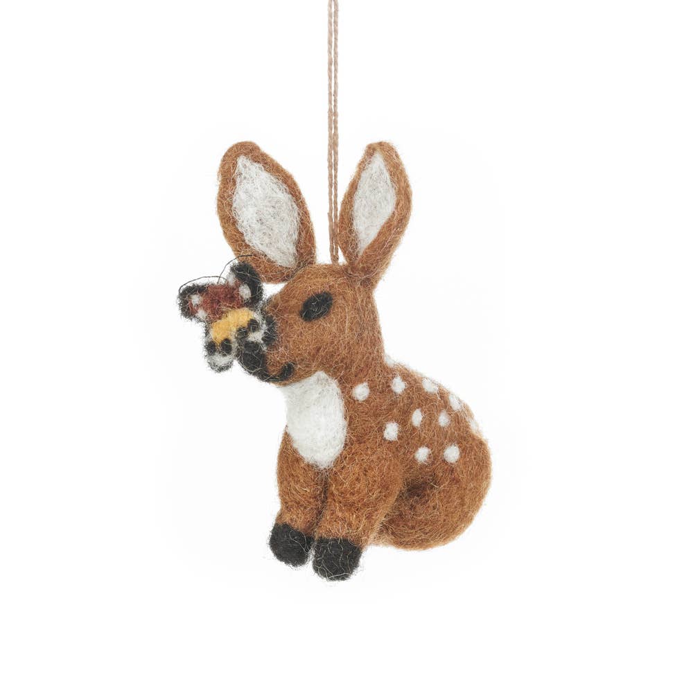 Felt Fawn Hanging Decoration