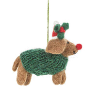 Felt Rudolph Dog Hanging Decoration