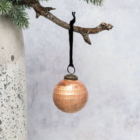 Flush Cut Glass Rustic Ornament - Three Inch