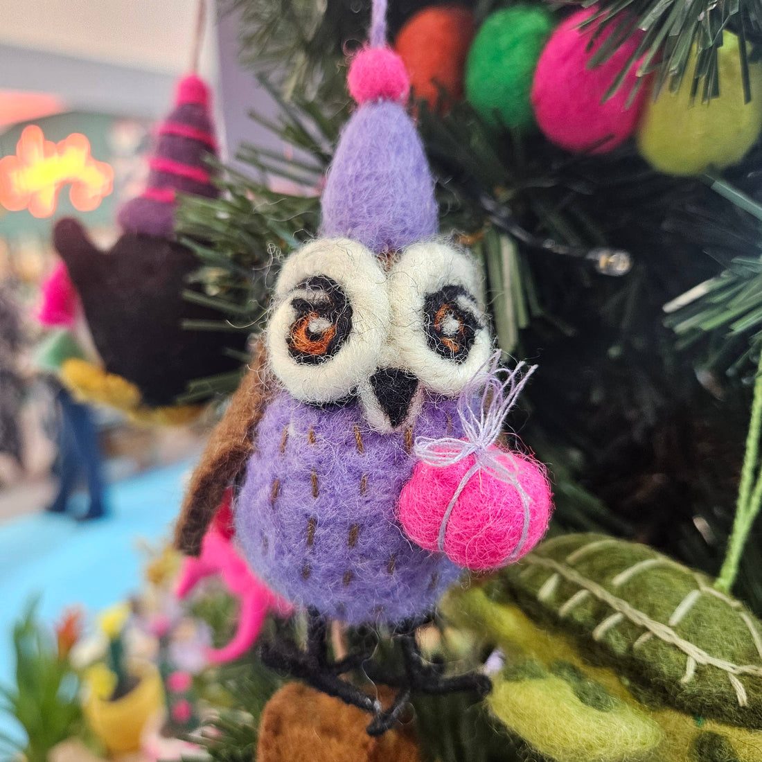 Felt Owl Hanging Decoration