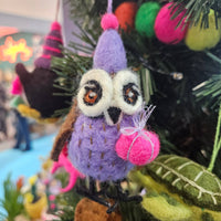 Felt Owl Hanging Decoration