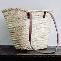 Moroccan Straw Market Bag