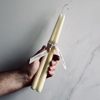 Ivory Taper Candle - Set of Two