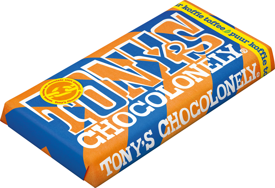Tony's Chocolonely - 51% Dark Coffee Toffee Chocolate Bar