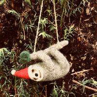 Felt Sloth Hanging Decoration