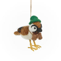 Felt Bird Watcher Hanging Decoration