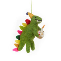 Felt Happy Birthday Dino Hanging Decoration