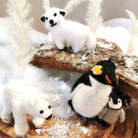 Felt Penguin Family Hanging Decoration