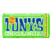 Tony's Chocolonely - 51% Dark Chocolate Almond Sea Salt Bar