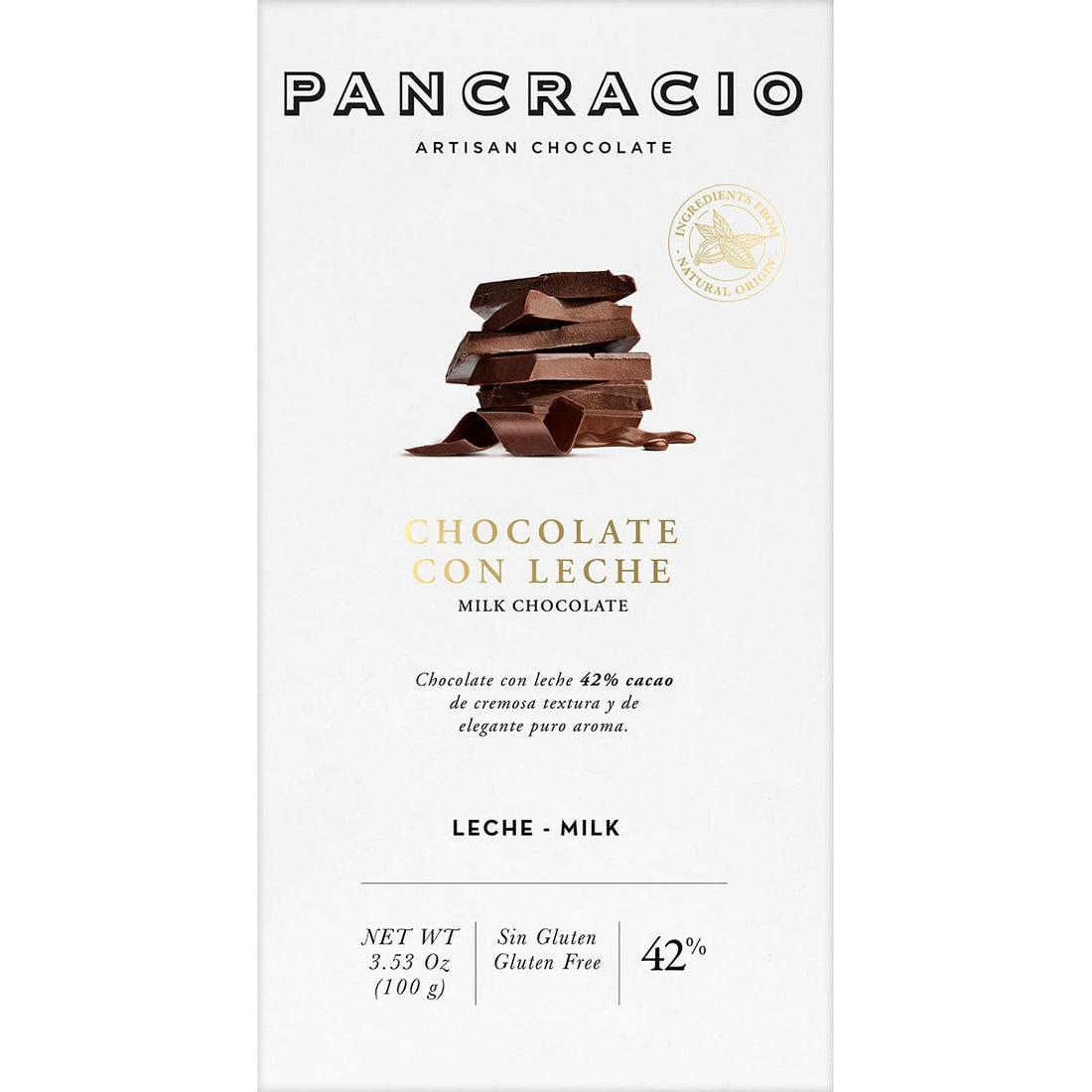 Pancracio - 42% Milk Chocolate Bar