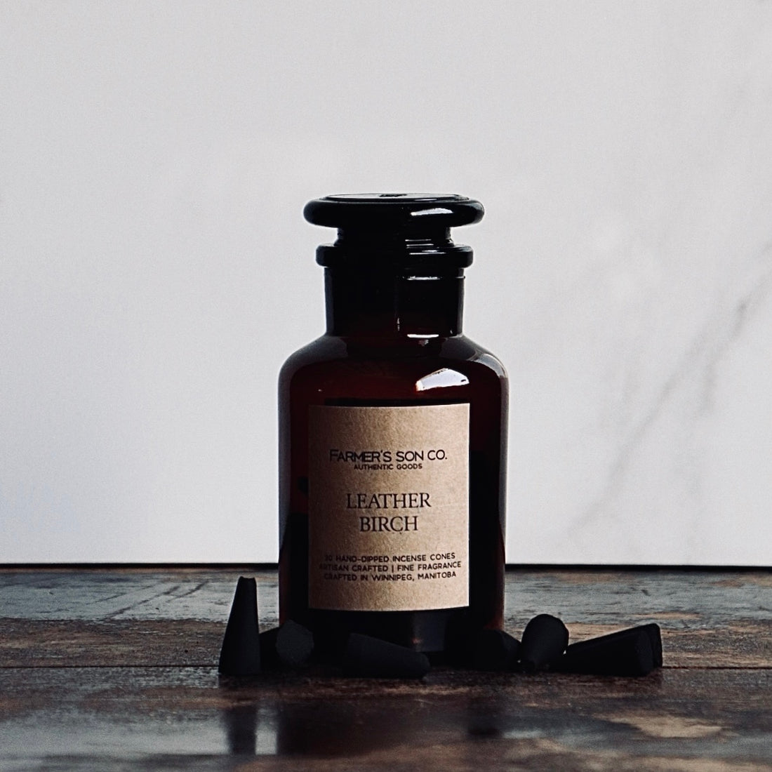 Farmer's Son Co. - Leather Birch Incense Cones