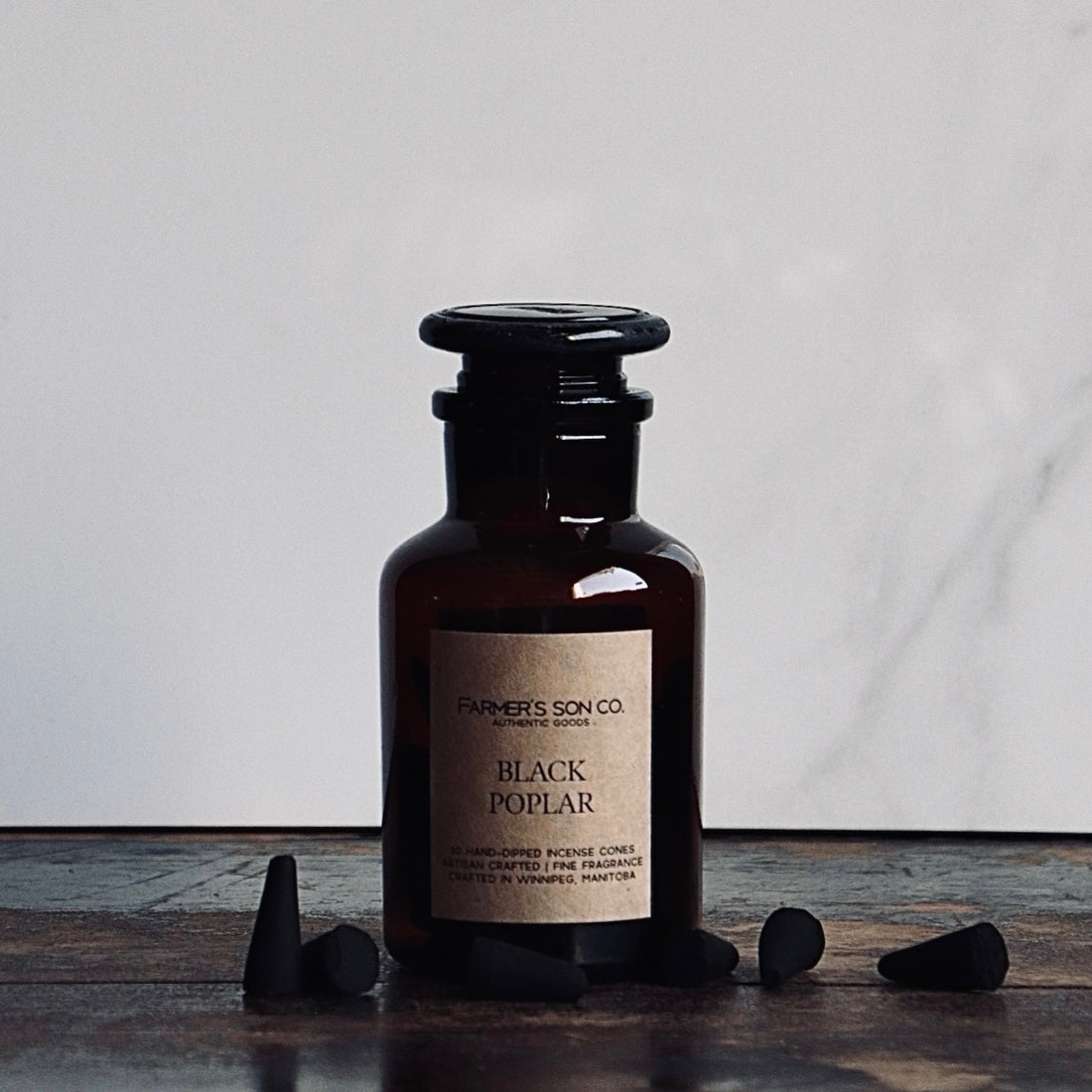 Farmer's Son Co. - Black Poplar Incense Cones