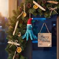 Felt Holiday Octopus Decoration