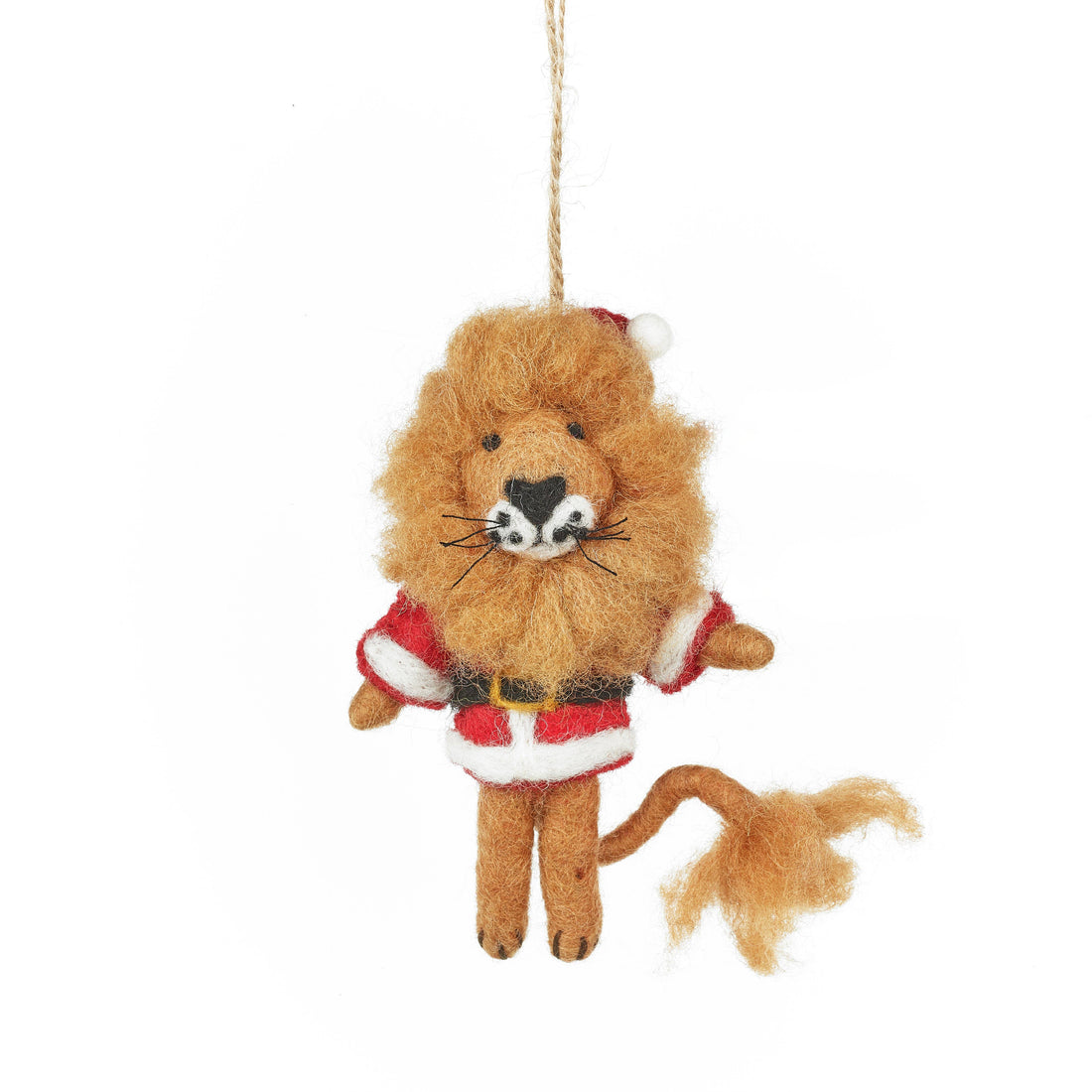 Felt Sutton the Santa Lion Hanging Decoration