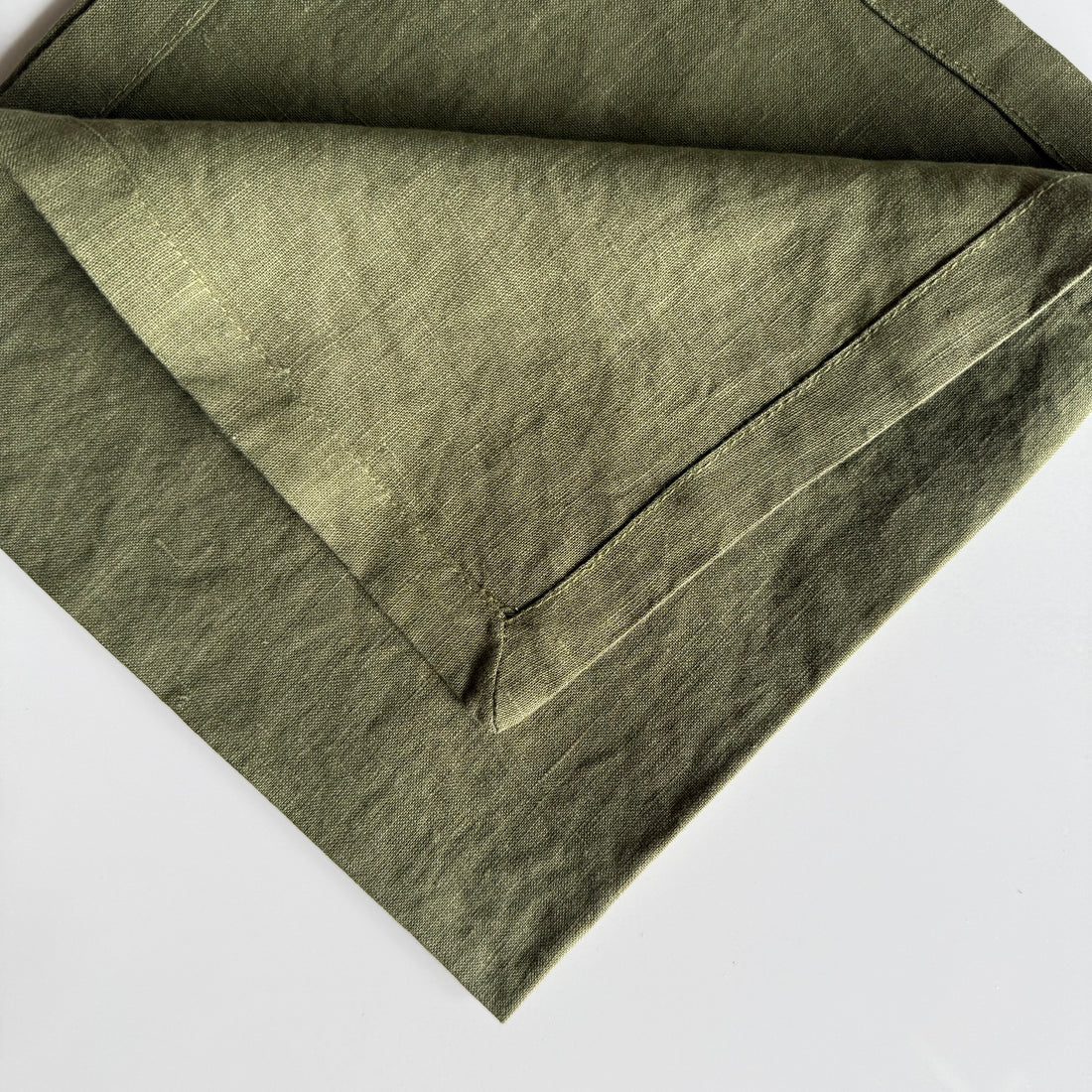 Linen Dinner Napkin - Grass Green