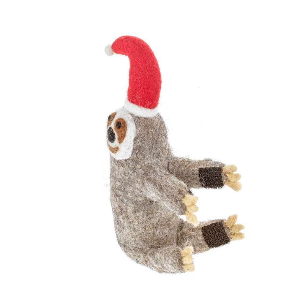 Felt Sloth Tree Topper Decoration