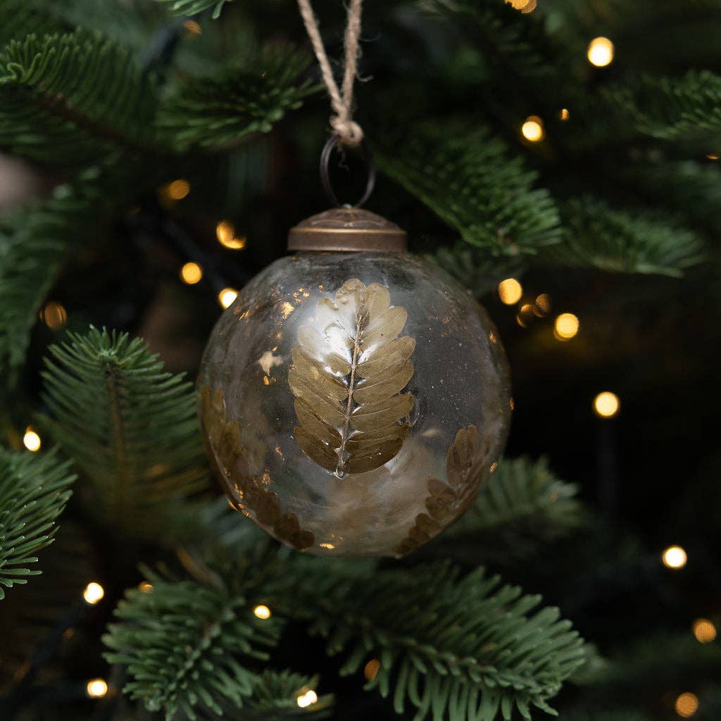 Leaf Botanical Ornament - Three Inch