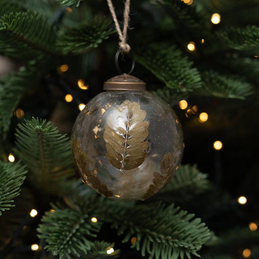 Leaf Botanical Ornament - Three Inch