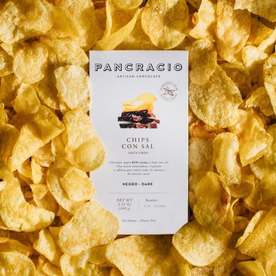 Pancracio - 64% Salty Chips Chocolate Bar