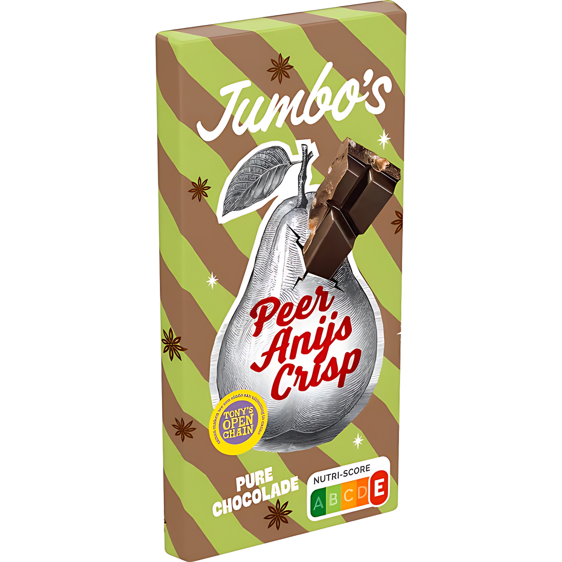 Jumbo - Pear, Anise & Crisp Dark Chocolate Bar