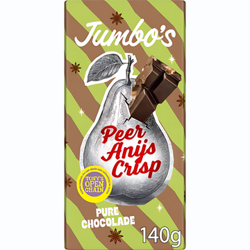 Jumbo - Pear, Anise & Crisp Dark Chocolate Bar