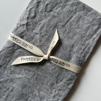 Linen Kitchen Towel - Grey Chambray