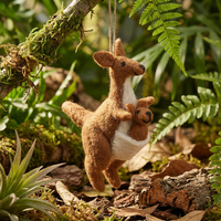Felt Kanga & Roo Hanging Decoration