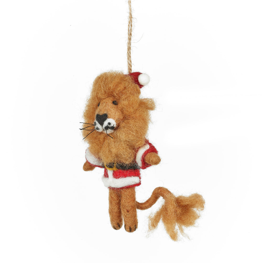 Felt Sutton the Santa Lion Hanging Decoration