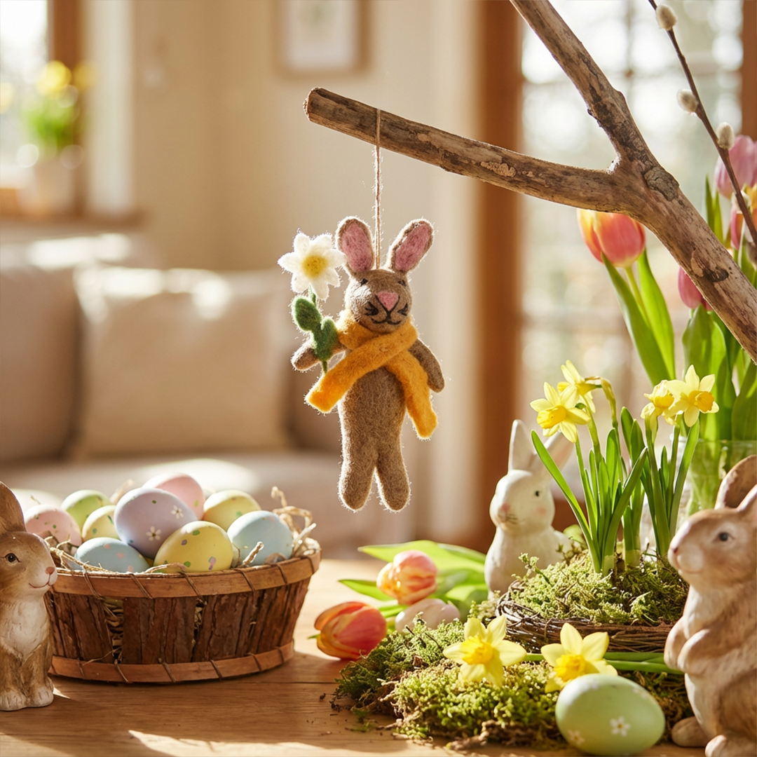 Felt Marigold the Rabbit Hanging Decoration