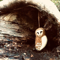 Barn Owl Hanging Decoration