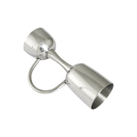 STAINLESS STEEL DOUBLE JIGGER WITH HANDLE