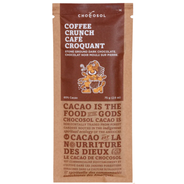 ChocoSol - 65% Coffee Crunch Chocolate Bar