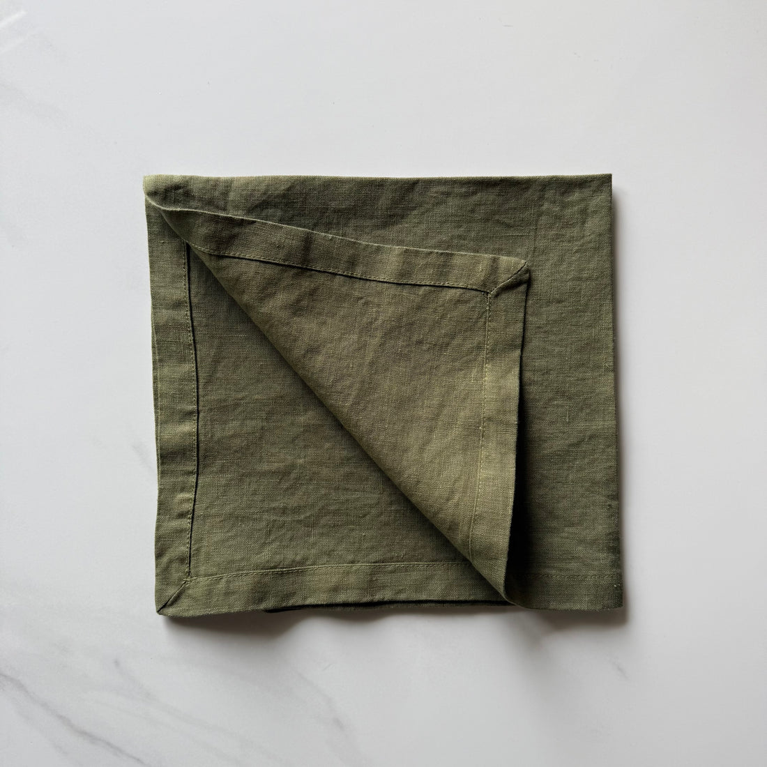 Linen Dinner Napkin - Grass Green