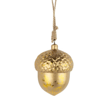 Gold Hollow Wood Acorn