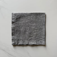 Linen Dinner Napkin - Grey Chambray